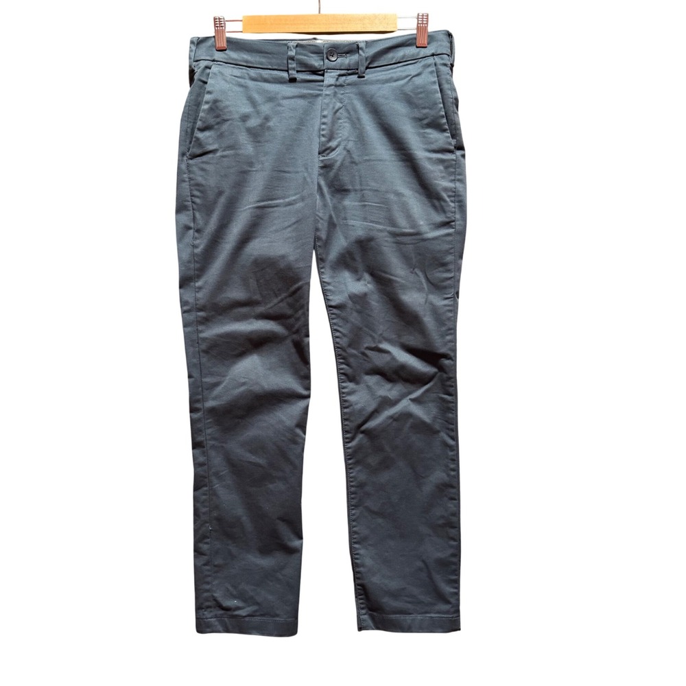 EXPRESS Mens Skinny Chinos Pants Indigo Gray Size 28 Photographer Fits 28x26 Hem